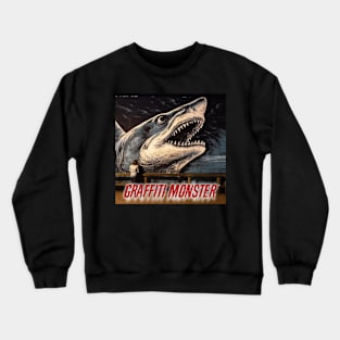 Graffiti Monster ™ - Series #0 - New England Summer Sharks - 4 of 9 Crewneck Sweatshirt